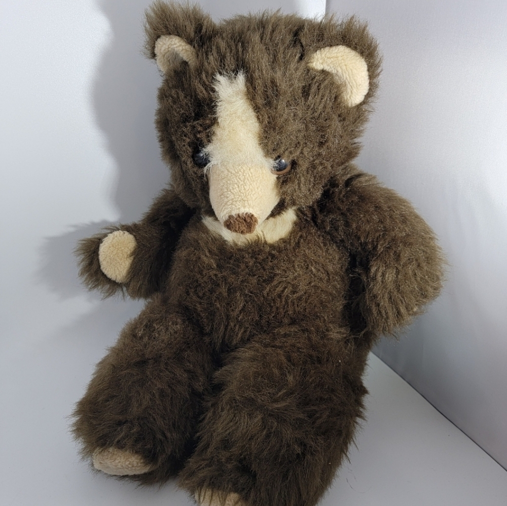 Applause 1984 Vintage Teddy Bear Plush Brown Barclay Wallace Berrie & Co. 16 In